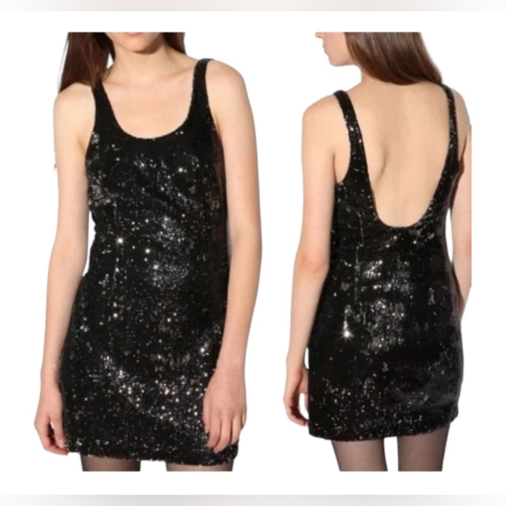 Glenrob Ltd. Vintage 1980s Full Sequin Dress Size M 11/12 Junior Sizing
